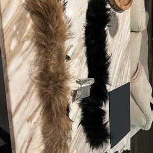 Two Bogner hood fur attachments for your winter coats.